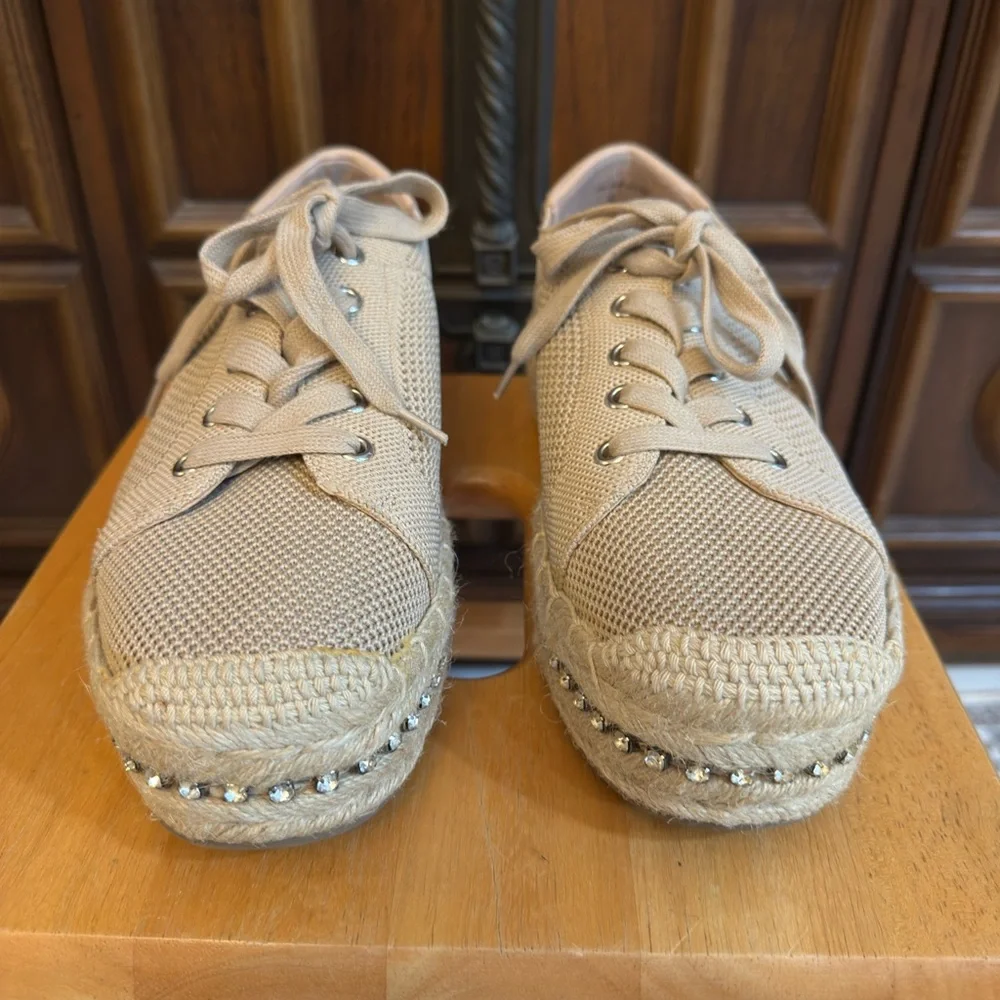 Chelsea & Violet‎ Beige Espadrille Sneakers